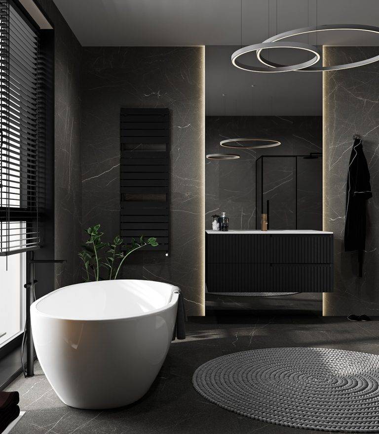 stylish luxury black bathroom with black marble ti 2022 05 10 04 41 45 utc