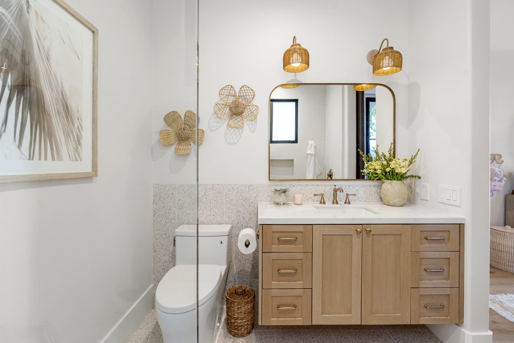 Modern Coastal Living - Pelican Point Newport Coast - Custom Bathroom