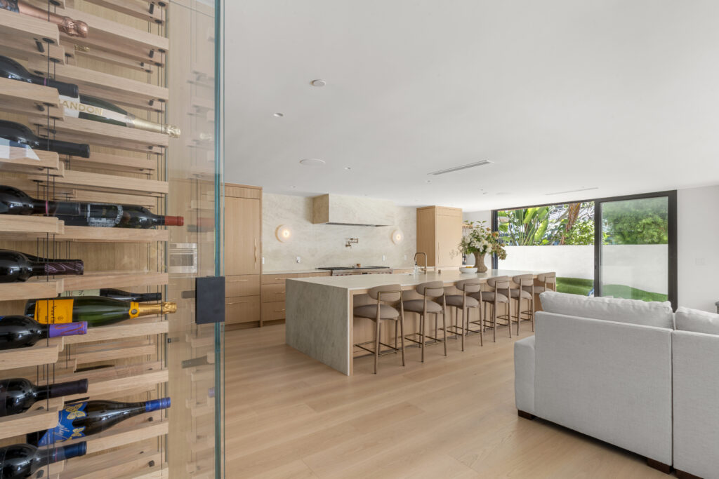 Modern Kitchen Renovation and Custom Wine Storage